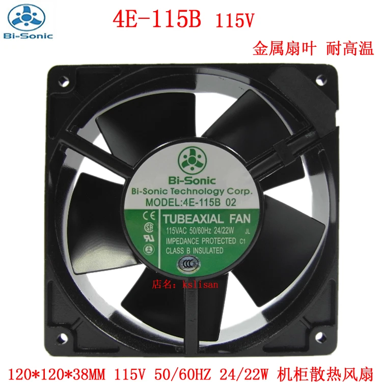 

Bi-Sonic 4E-115B DC 115V 24W 120x120x38mm Server Cooling Fan