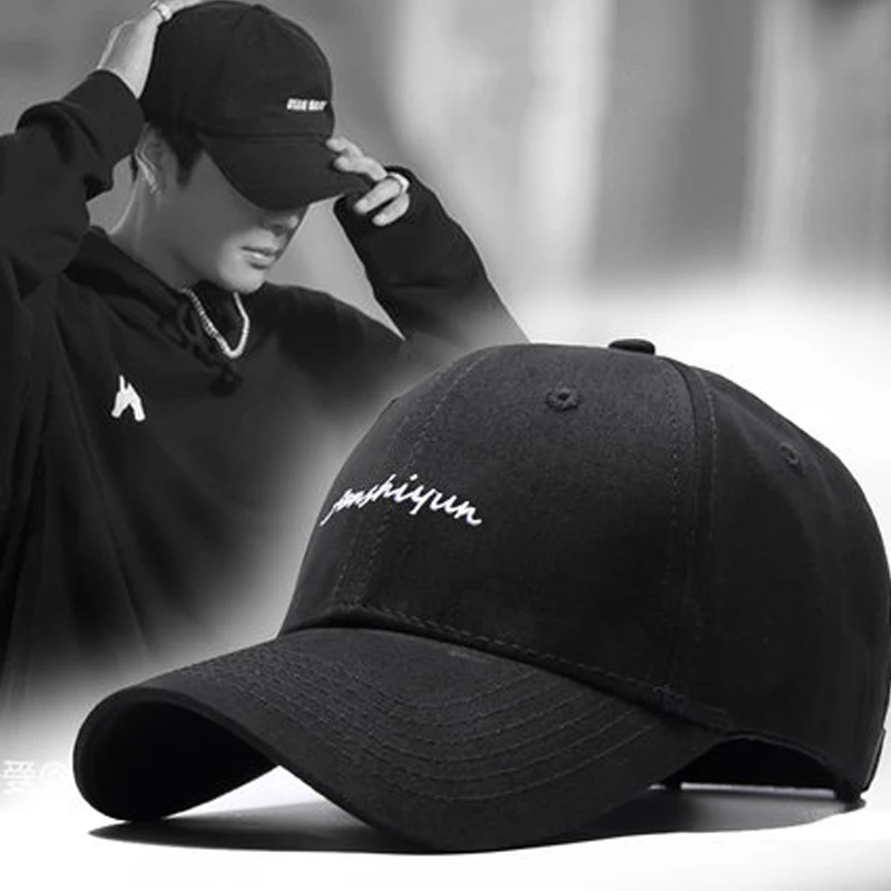 Men / Women 59-65cm Big Head Baseball Hat, ,Large Size Design Embroidery Letter Peaked Cap With Balck /Blue Color Dad Caps