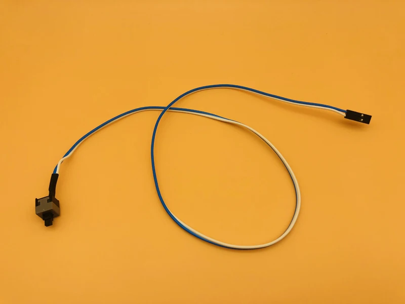 1 pcs 50 cm Power SW Kabel Desktop Computer PC Case POWER Knop Gastheer Moederbord SW Kabel Opnieuw starten schakelaar voor BTC Mijnwerker