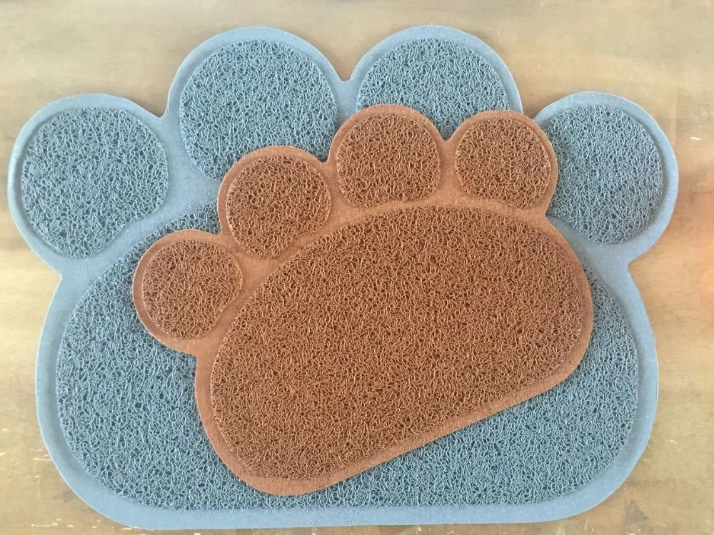 Pet Small Footprint Foot Sleeping Pad Placemat Cat Litter Mat Dog Puppy Cleaning Feeding Dish Bowl Table Mats Wipe Easy Cleaning