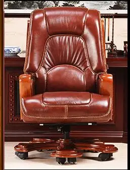 Boss chair. Real leather chair. Can lie massage solid wood chair. 25