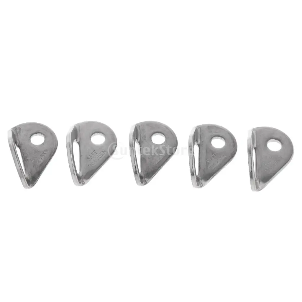 5 Pcs Stainless Steel Anchor Point Bolt Hangers 10mm 25KN/5600Lb Rock Climbing Accessories Rock Climbing Bolt Hangers