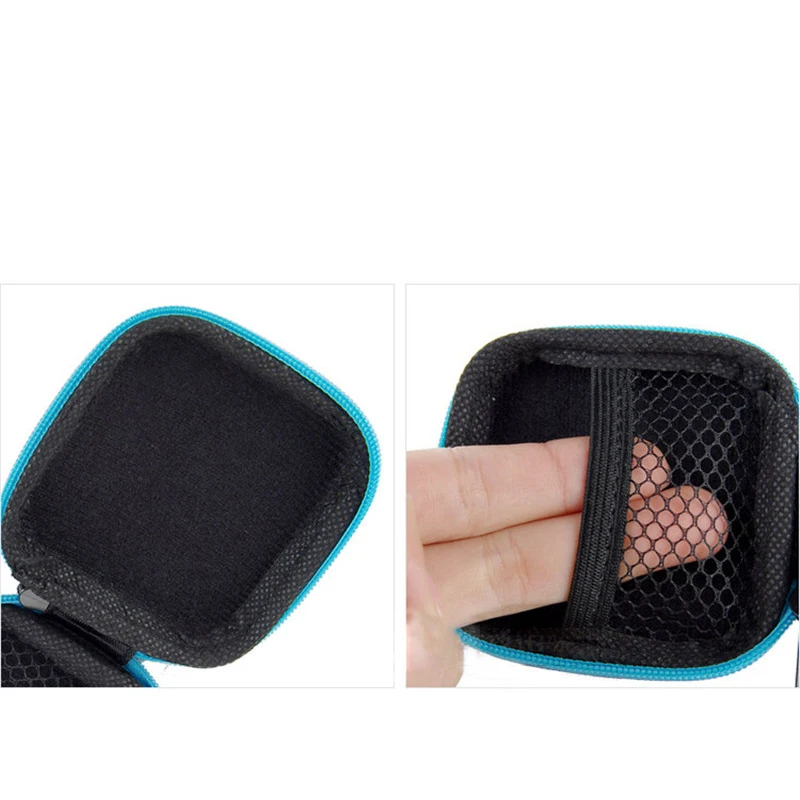 Zipper Lock Earphone Storage Bag Protective USB Cables Container Travel Organizer Key Charger Case Coin Money Box