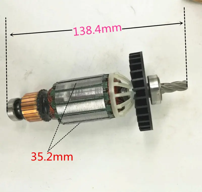 220-240V Rotor Motor Armature for N404429 D25013K DWEN101K D25012K D25011K