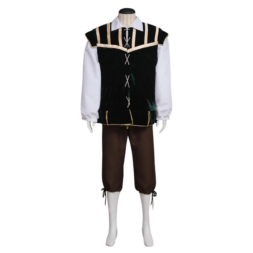 

Men's Medieval Costume Vintage Renaissance Medieval Adult's Outfit Suit Cosplay For Halloween Carnival Party Custom Made