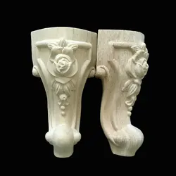 Wood carving custom furniture foot European carving and cabinet accessories sofa foot