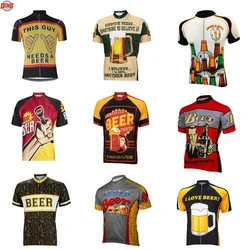 Men Beer cycling jerseys ropa ciclismo short sleeved Cycling clothing classic Bicycling clothes 10 Style Summer bike wear MTB