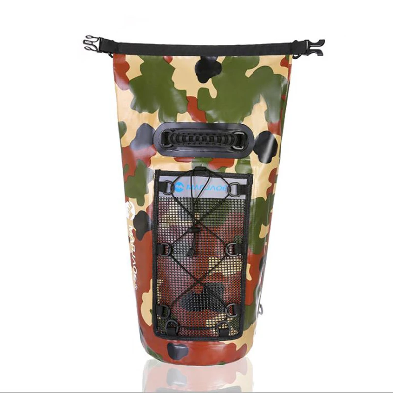 25L Big Capacity Camouflage Waterproof Backpack Outdoor Drifting Expedition Swimming Dry Bag Trekking Cycling Bags for Men Women