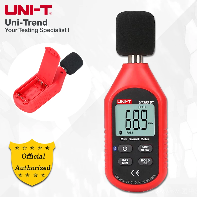 UNI-T UT353 UT353BT Mini Sound Lever Meter/Range 30～130dB/Overload Indication