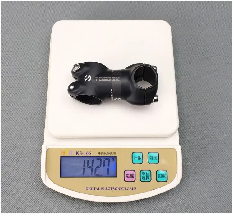 TOSEEK Bike stem Full Carbon Fibre Alloy 7 Degrees Mountain Road Bicycle stem Matt/glossy 25.4*50/60/70/80mm MTB Bicycle Parts