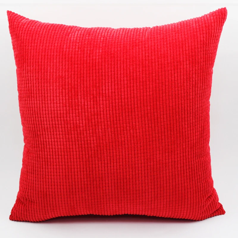 40/45/50/60/65/70cm Corduroy Little Corn Kernels Cushion Covers Solid Color Pillow Case Sofa Chair Car HT-NPCJC-B