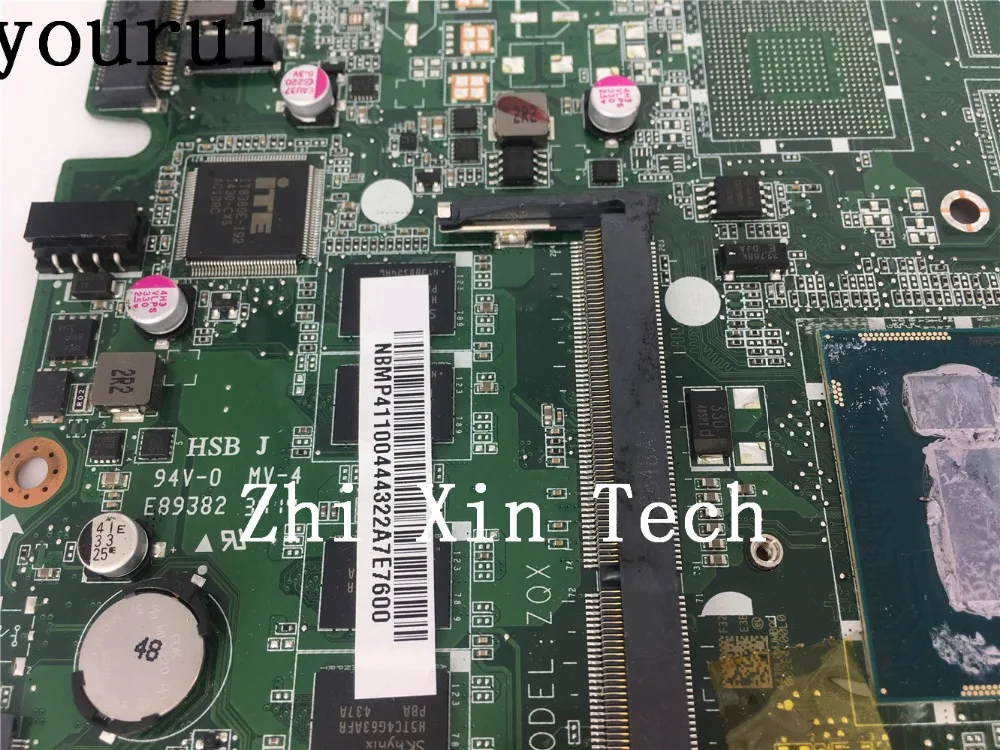 yourui NBMP411004 For Acer Aspire R3-471T R3-471G Laptop Motherboard DA0ZQXMB8E0 SR1E3 3556u DDR3 100% Tested