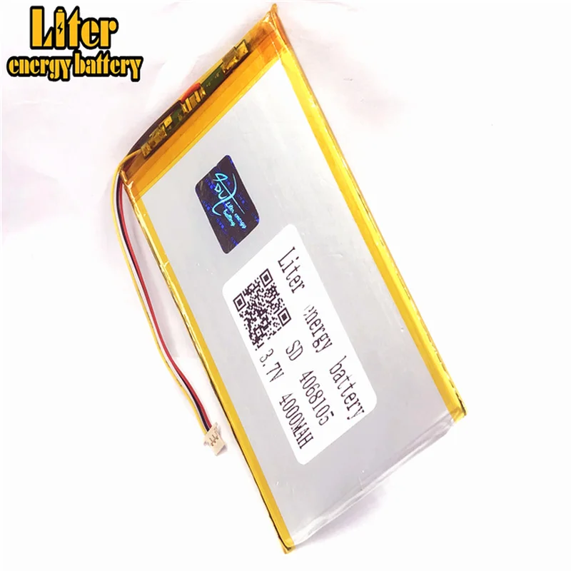 1.0 มม. - 3 สายปลั๊ก 4068105 3.7 v 4000 mah lipo แบตเตอรี่แบตเตอรี่ MID tablet pc 7 นิ้ว