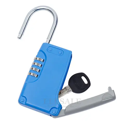 고품질 숨겨진 키 안전 상자 후크와 4 디지털 암호 조합 잠금 홈 빌라 캐러밴에 대한 미니 금속 비밀 상자