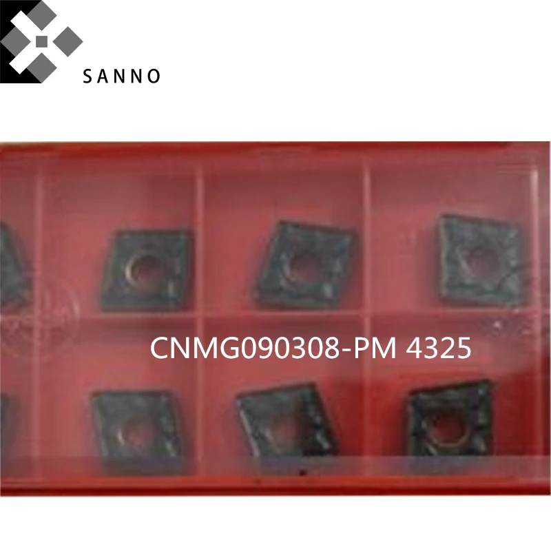 10Piece  High quality cnc carbide inserts CNMG090308-PM 4325 lathe cutting tool blade turning inserts