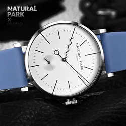 Relogio Masculino NATURAL PARK Watch Men Brand Luxury Steel Waterproof Quartz Mens Watches Casual Sport Male Clock Wristwatches