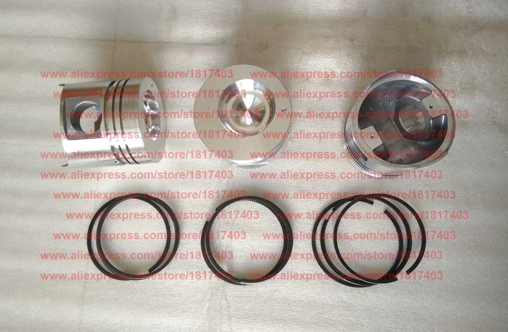 

Piston (100B-04003) + Piston ring (100-04100,100-04012,100-04001) for Fujian Lijia SL3100ABG and SL3100ABT diesel engines