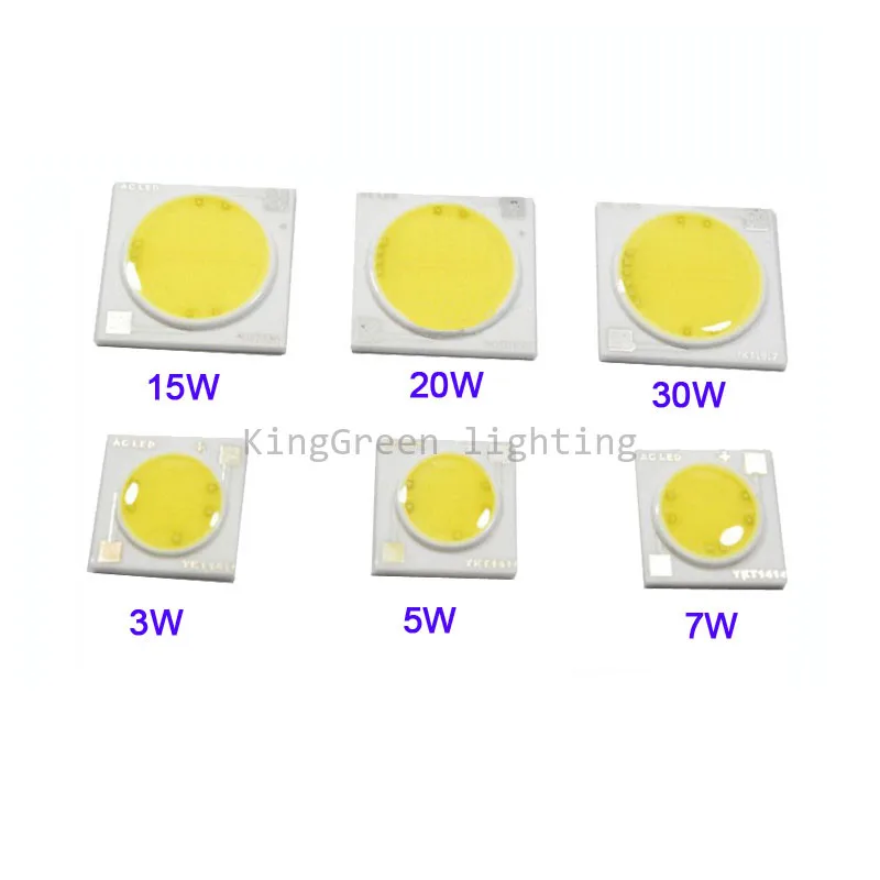 10X High quality AC220V ceramic cob led chip integrated LED driving technology AC COB 3~30W available