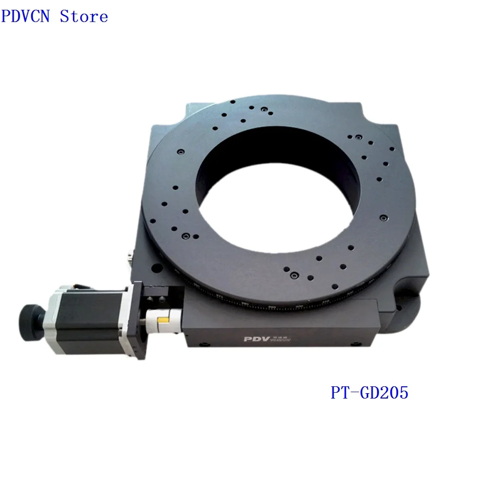 PT-GD205 Motorized Rotation Stage, Electric Rotating Machine, Electric Optical Rotating Platform,precision rotary desk