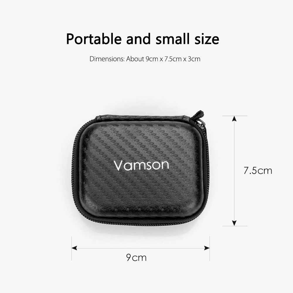 Vamson – Mini étui de protection EVA pour Go Pro, accessoires légers pour GoPro Hero 7 6 5 4 3 + pour Xiaomi Yi SJ4000 VP804