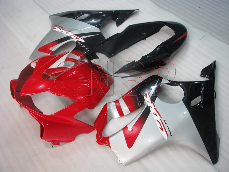 Plastic Fairings CBR600F4i 2004 - 2007 Red Black Silvery Full Body Kits for Honda Cbr600 2007 Fairings CBR F4i 2007 no paint