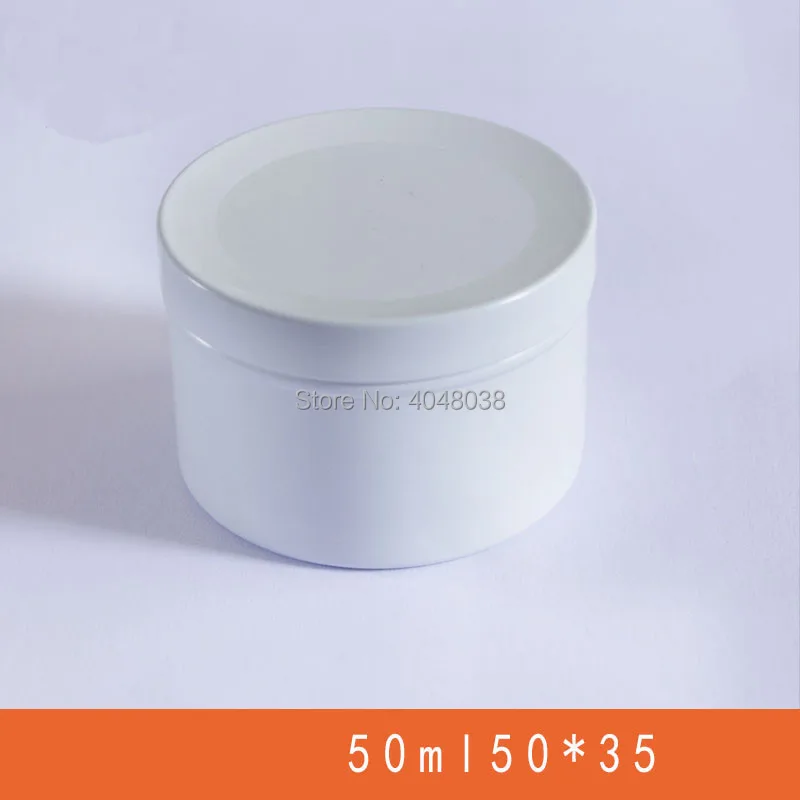 25pcs/lot Cosmetic Cream Jar 50ML Aluminum Empty Aroma Candle Pot 50G Metal Packing Box Tin Can Makeup Container Tea Box Dia50mm