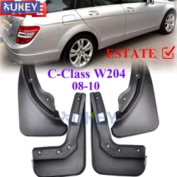 For Mercedes Benz C Class C-Class W204 S204 Estate Wagon 2008 2009 2010 Car Mud Flaps Mud Flap Splash Guards Front Rear Fender