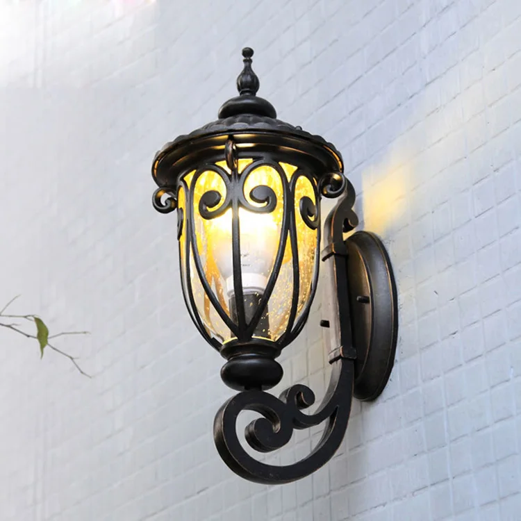 Outdoor Waterproof Wall Lamp Light Porch Patio Wall Lights Sconce Light Lantern Lamp for Outdoor Landscape Garden Fence Yard