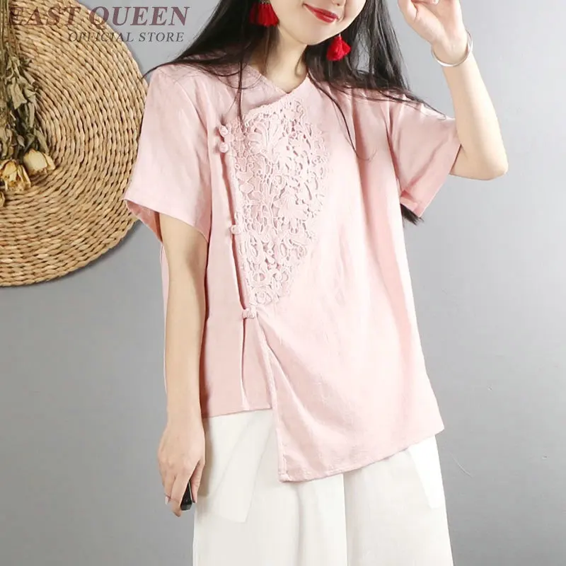 

Traditional chinese clothing for women cheongsam top mandarin collar womens tops and blouses oriental China clothing DD1285