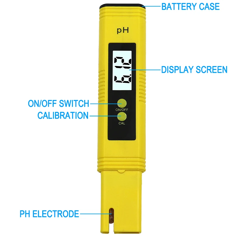 Digital LCD PH Meter Pen of Tester Accuracy 0.1 Aquarium Pool Water Wine Urine Automatic Calibration