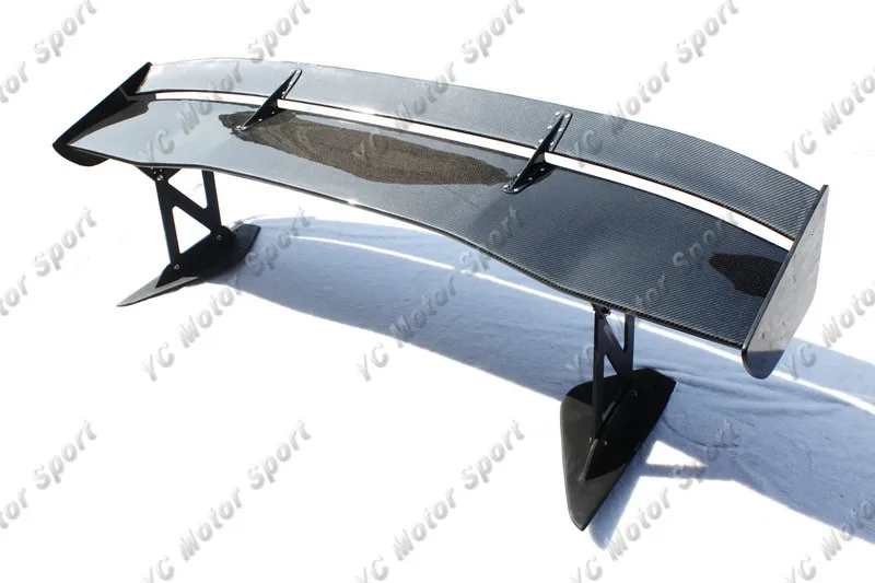 Carbon Fiber VTX Type5 Style GT Wing 1700mm with 290mm Aluminum Stands Fit For 1996-2000 Evolution 4-6 EVO 4 5 6 Rear Spoiler