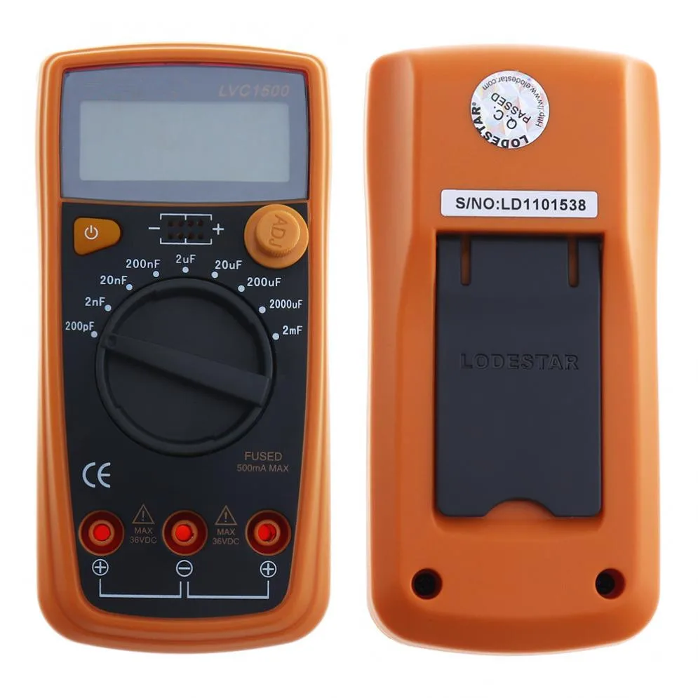 Imagem -06 - Nova Medidor de Capacitância Digital Hand-held 1999 Contagens Faixa de Exibição Lcd 200pf2mf Alta Precisão Capacitância Tester Alta Qualidade