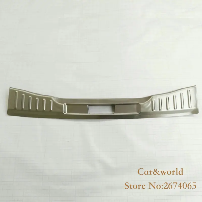 For Ford Focus 3 Sedan 2012 2015 2017 Rear Bumper Door Sill Plate Protector Cover Trim Trunk guard Stainless Steel Car Accessory