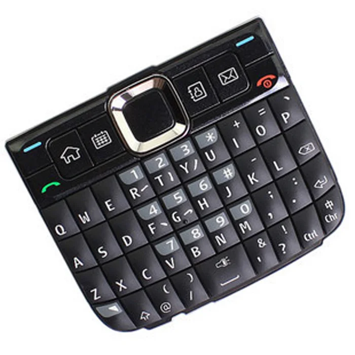 Black/White/Blue/Red 100% New Ymitn Housing Cover Case Keyboards Keypads For Nokia E63