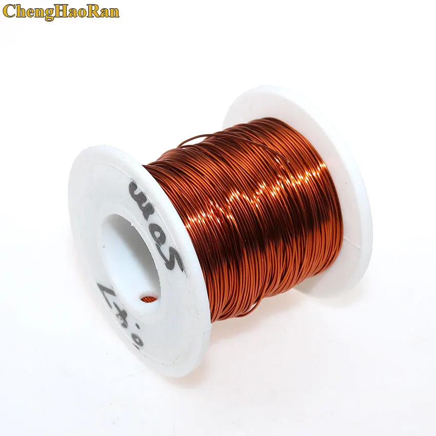 ChengHaoRan 0.47mm*50m QZY-2-180 High temperature Wire Magnet Wire Enameled wire Magnetic Coil Winding Item specifics