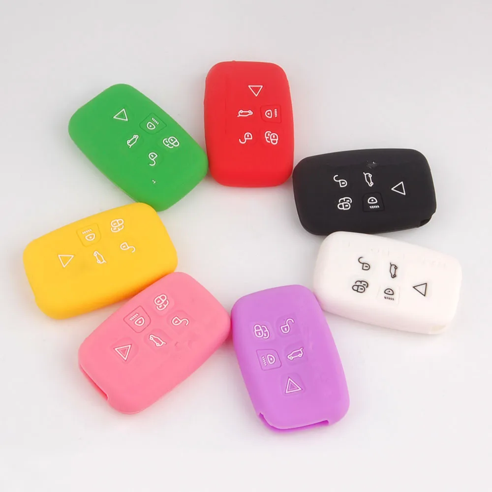 BBQ@FUKA 50pcs Silicone Key Cover hold bag Shell Fit for Rover Range Rover Sport/Evoque Remote Key