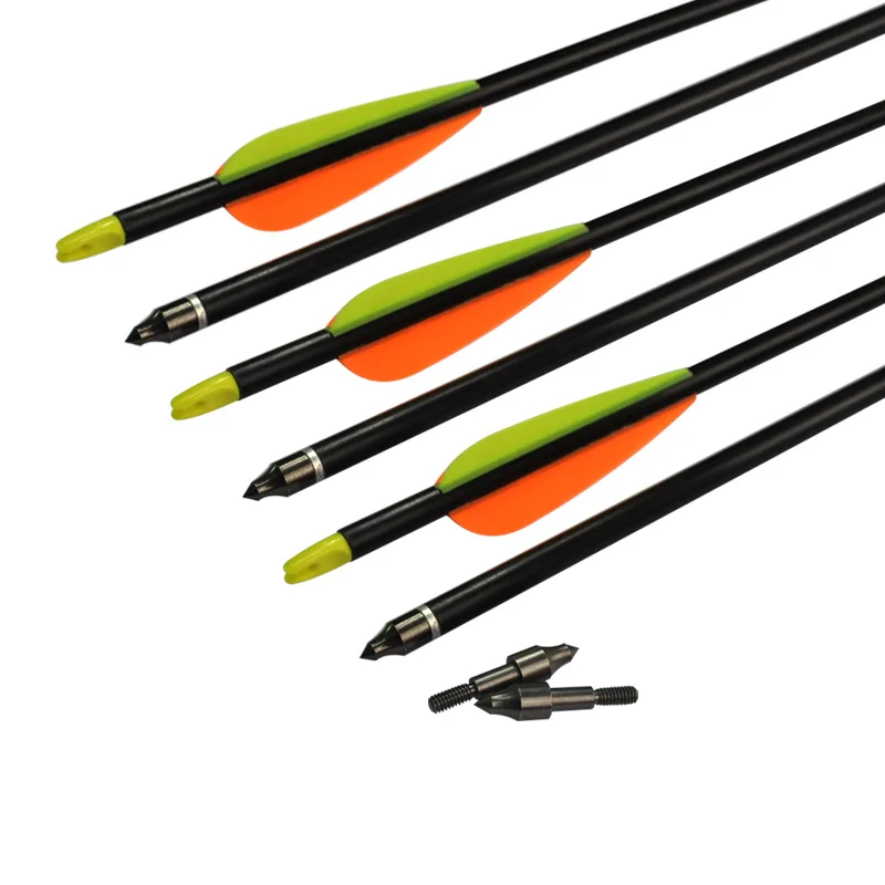 

100 Pieces Shaft Length 28 Inch Fiberglass Arrow Insert Removable Field Point Practice Archery Bow Outdoor