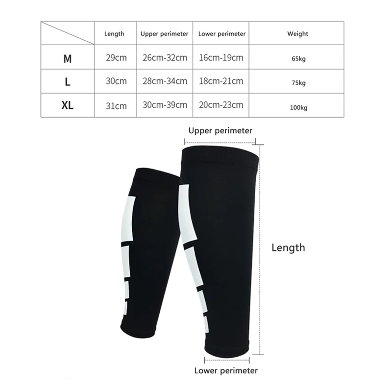 Cycling Leg Sleeves Compression Running Hiking Leg Warmers Bicycle Outdoor Sports Wear Safety Sport Calf Protector Sleeve Men