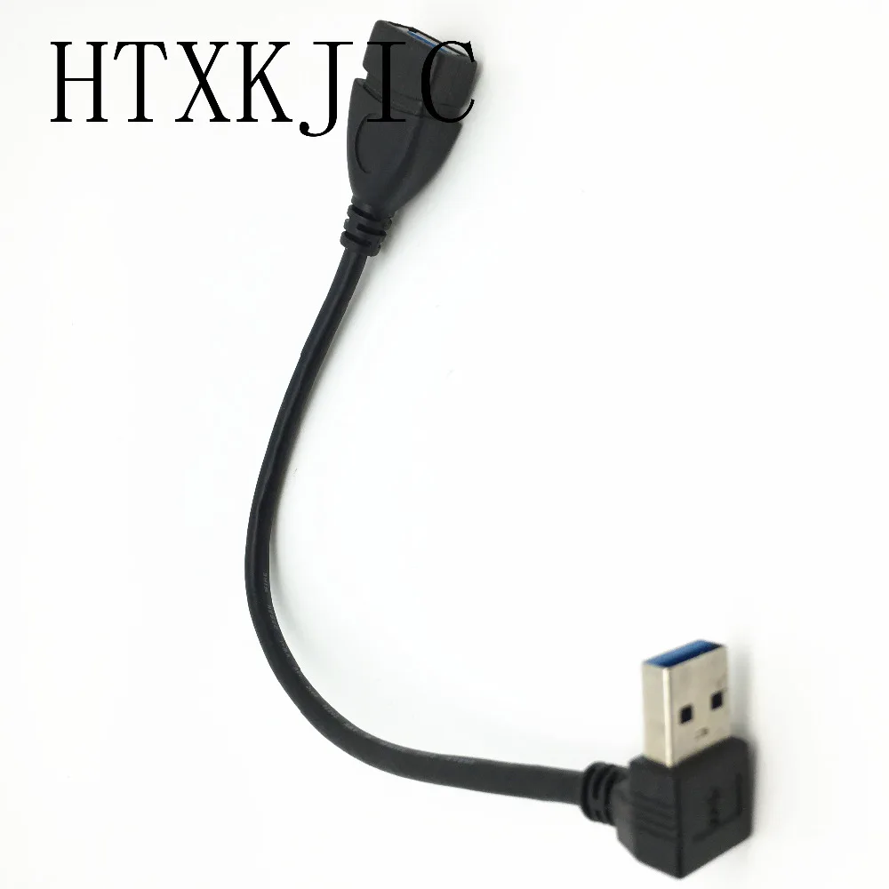Đa Năng 25 Cm Cáp Nối Dài USB 3.0 Nam Một Cái 90 Độ Mở Rộng Đồng Bộ Dữ Liệu Dây Cáp dây Adapter Bán Buôn