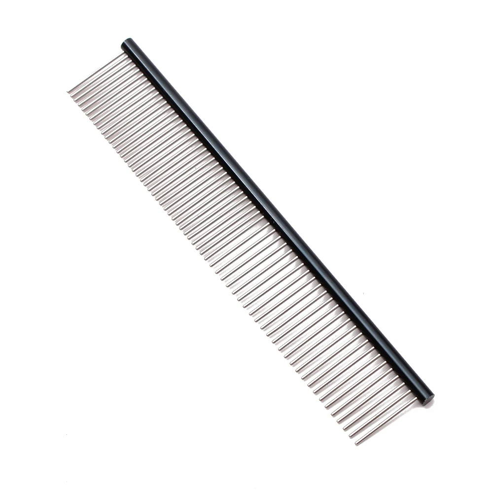 10Pcs C6704 19cm 35g Aluminum alloy Stripe Grooming For Dogs Grooming Tools Stripe Grooming Comb Professional Pets Hair Trimmer