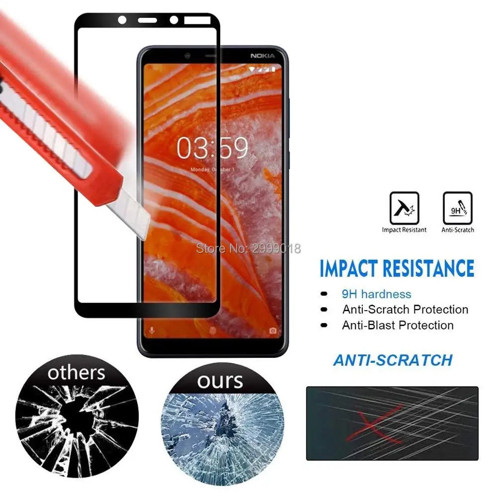 Nokia 3.1 Glass Nokia 3.1 Plus Glass Screen Protector For Nokia 3.1 Plus Nokia3.1 3.1Plus TA-1104 TA-1113 Tempered Glass Film