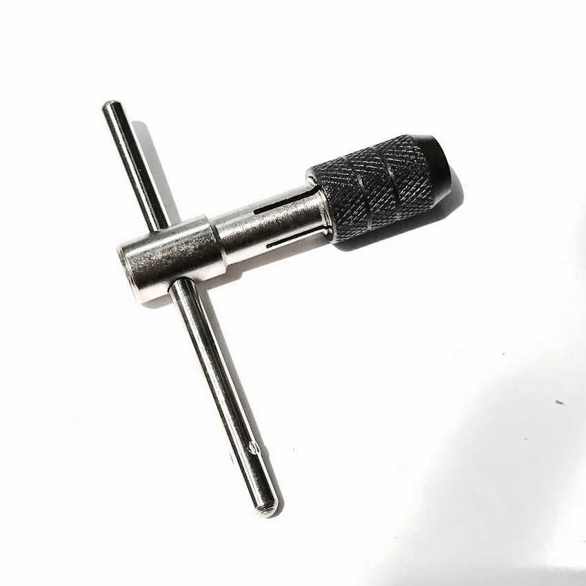 Cost Sale of 1PC Simple Tap Wrench M3-M6/M5-M8/M6-M12 T-Handle Ratchet Ratcheting Tap Wrench tool Chuck Type M3-M12