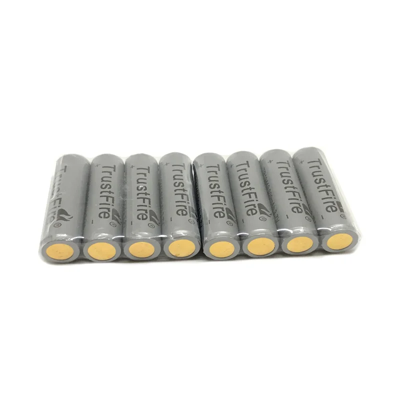 

50pcs/lot TrustFire 3.7V 600mAh TR 10440 Battery Rechargeable Lithium Batteries with Protected PCB for LED Flashlights Headlamps