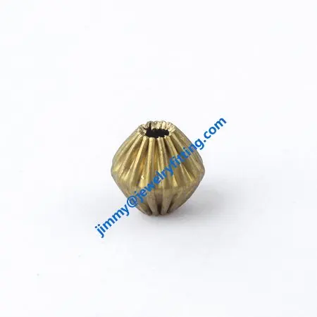 

jewelry findings size 15mm fashion jewelry corrugated beads DIY beads spacer beads Brass