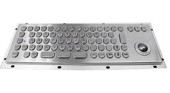 Industrial keyboard 65KEYS with Track-ball used in Bank, Funds service equipment