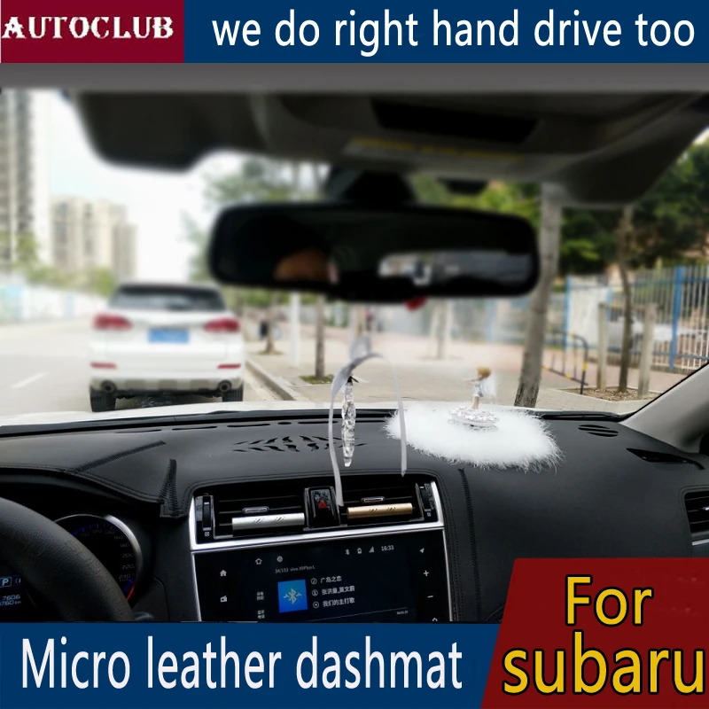 

For Subaru XV BRZ Forester Impreza / Crosstrek Legacy Outback Leather Dashmat Dashboard Cover Pad Dash Mat Carpet 2012 -2019
