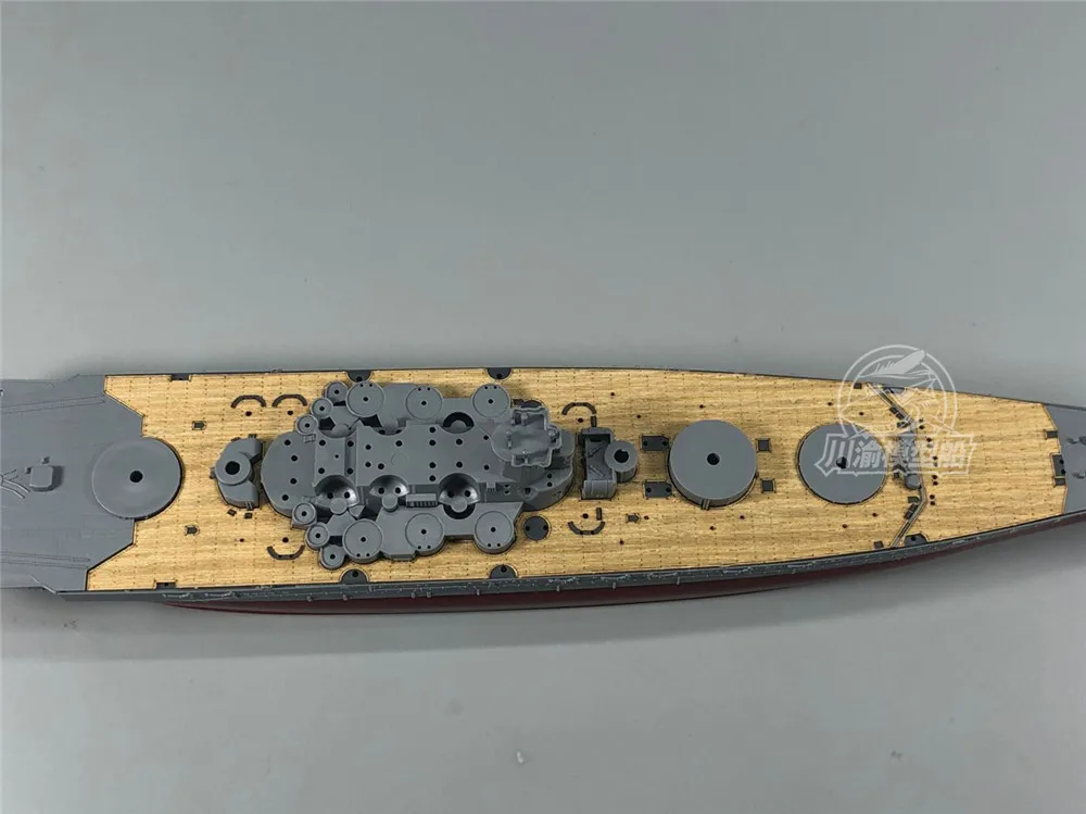 1/700 Scale Wooden Deck for Fujimi 460024 Japanese Battleship Musashi Next 002 Ship Model TMW00019