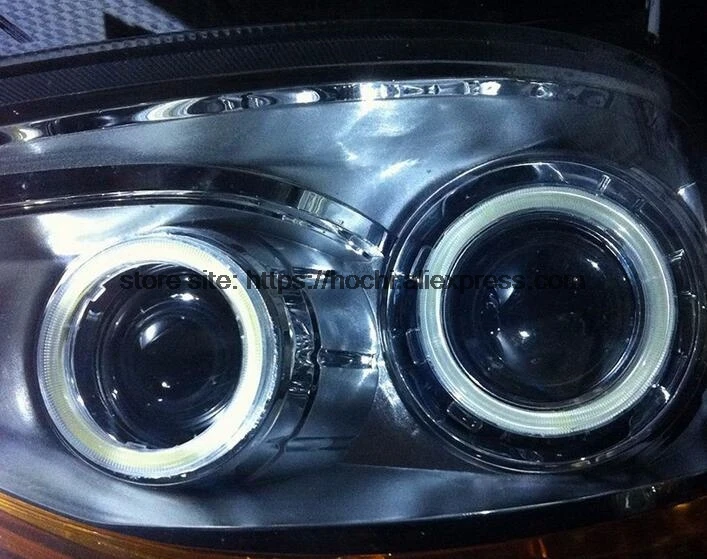 Excellent 2pc  Rings Angel Eye car Headlight COB 60/70/80/90/100/110/120 mm Lampshades Bright auto drl Angel Eyes Motorcycle