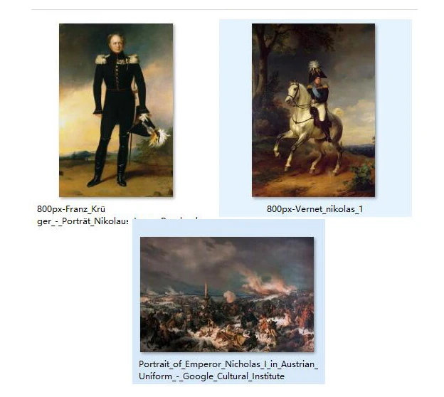 3pcs -GOOD ART -wholesale price-- Russian emperor Alexander I of Russia portrait French invasion of Russia PRINT painting