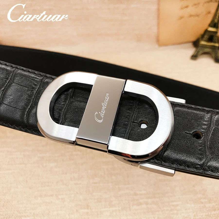 2023ciartuar official store luxury new fashion designer men belt high quality genuine leather cowskin for trouser free shipping